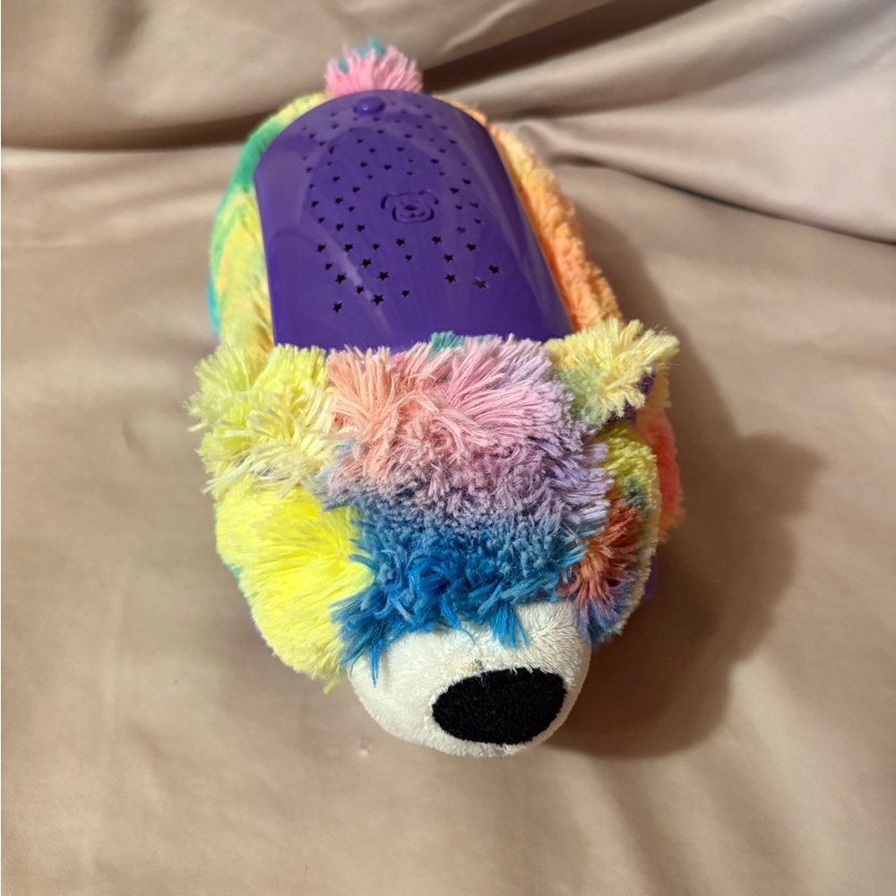 Pillow Pets Dream Light Rainbow Peace  Bear